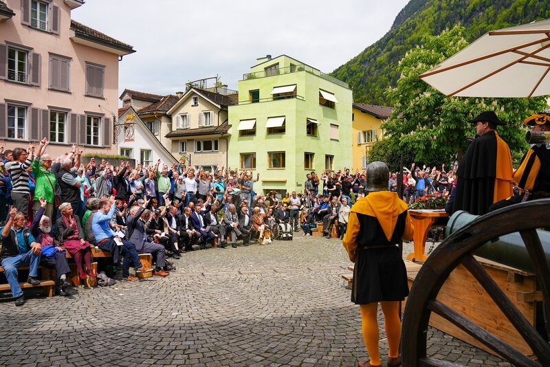 Korporationsgemeinde. – Bild: ZDF und SRF Korporationsgemeinde. – Bild: ZDF und SRF