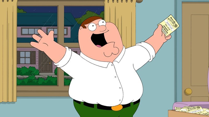 Peter gewinnt tatsächlich den Lotterie-Jackpot, wird dann jedoch etwas zu übermütig … – Bild: MEI2 /​ RTI S.p.A. Interactive Media