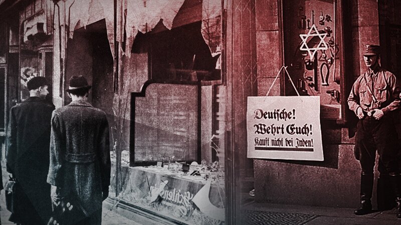 Hitlers offensiv judenfeindliche Politik wird von Millionen Deutschen unterstützt. Vor aller Augen und unverhohlen werden Juden diskriminiert, entrechtet und verfolgt. – Bild: ZDF und Tobias Lenz