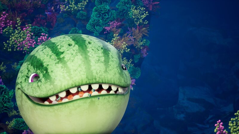 Der Melonensuchus ist ein freundlicher Geselle. – Bild: ZDF und Cheeky Little Media