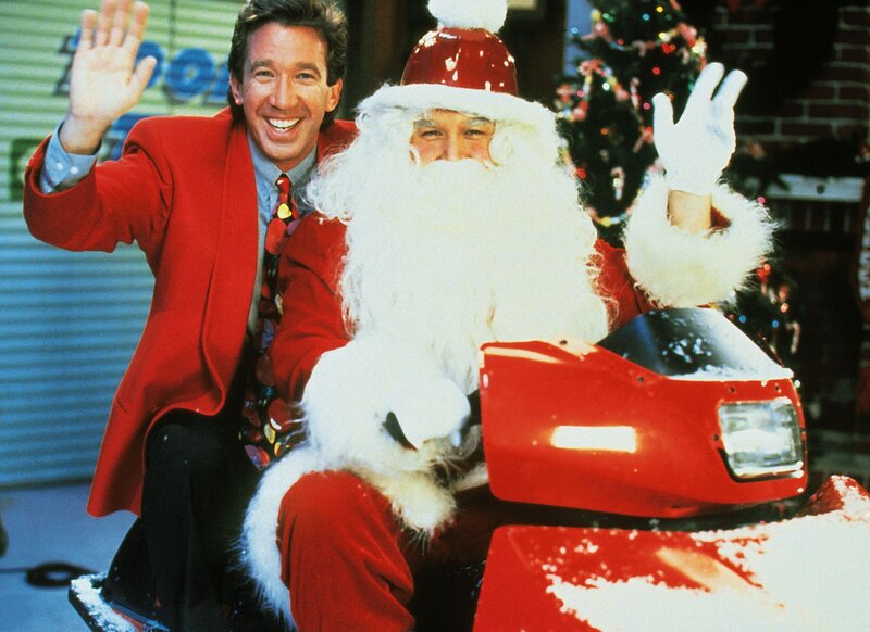 Tim (Tim Allen, li.) und Al (Richard Karn) wünschen ihren „Tool Time“-Zuschauern fröhliche Weihnachten! – Bild: RTL