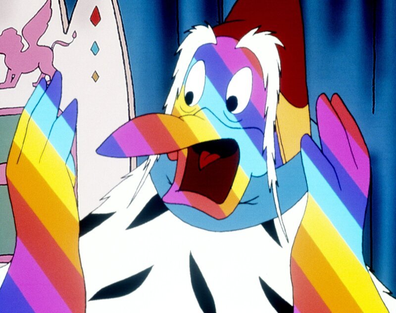 Leider verliert der Herzog seine Stimme, als er versehentlich eine große Kostprobe von Ardelias neuester Saucenkreation „Sauce Ardelia“ genießt, die so scharf ist, dass er fast Feuer speien kann. Eine schlechte Voraussetzung für das neue „Sesam, öffne dich“! – Bild: ORF 1