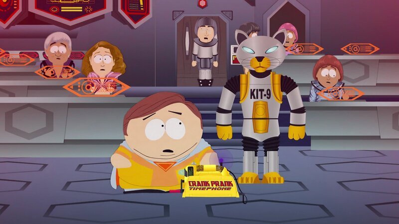 Vorne, l-r: Eric, KIT-9 – Bild: Comedy Central