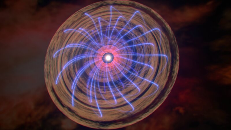 Magnetfelder helfen, Sonnen zu zünden. Sie formen ganze Galaxien. – Bild: Discovery /​ ZDF