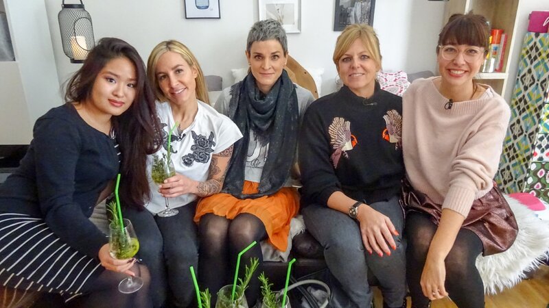 V.l.: LamVy, Kandidatin Raquel, Lisa, Sandra, Nina – Bild: MG RTL D /​ Constantin Ent.