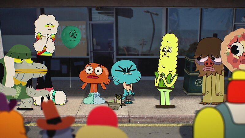 Mitte, v.li.: Darwin, Gumball, Jeff – Bild: MAX Hungary