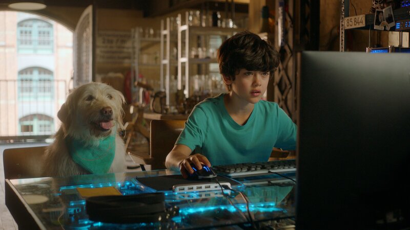 Piet (Noah Lusander) muss diesmal den Fall mit Bagel (fast) allein lösen. – Bild: Letterbox/​NDR