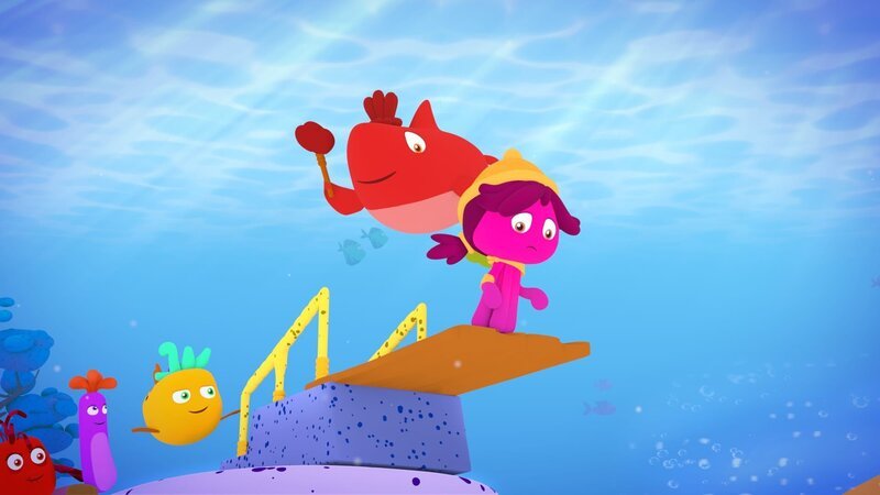 Maari hat Angst in den großen Wirbel zu springen. – Bild: KiKA/​Bigchild Entertainment