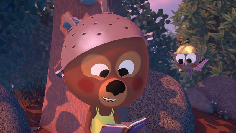 Luzie hat das verloren geglaubte Notizbuch gefunden. – Bild: hr/​MIAM! Animation