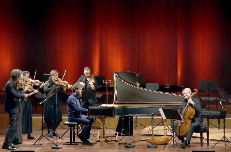 Jean Rondeau und das Cembalo – Bild: NDR /​ Michael Horcher