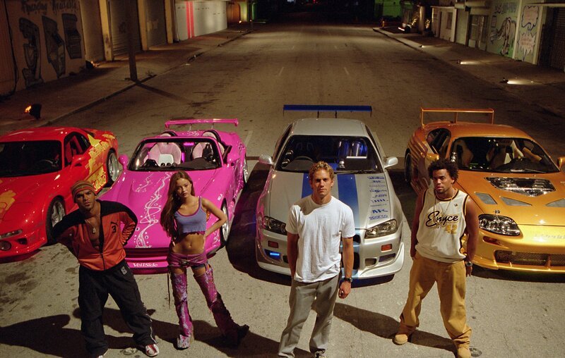 L-R: Orange Julius (Amaury Nolasco), Suki (Devon Aoki), Brian O’Conner (Paul Walker) und Slap Jack (Michael Ealy) – Bild: TVP