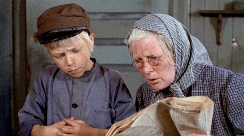 Jan Ohlsson (Michel), Carsta Löck (Krösa-Maja). – Bild: ORF/​Studio 100 Media