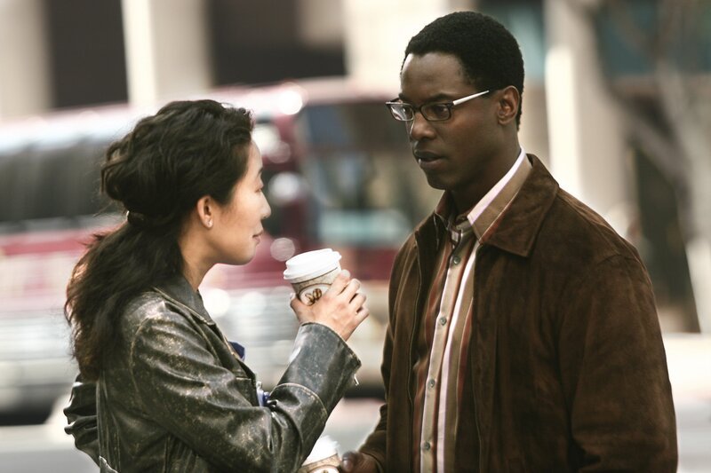 Planen ein „normales“ Date: Burke (Isaiah Washington, r.) und Cristina (Sandra Oh, l.) … – Bild: 2005 ABC, Inc. All rights reserved. NO ARCHIVE. NO RESALE. /​ Scott Garfield Lizenzbild frei