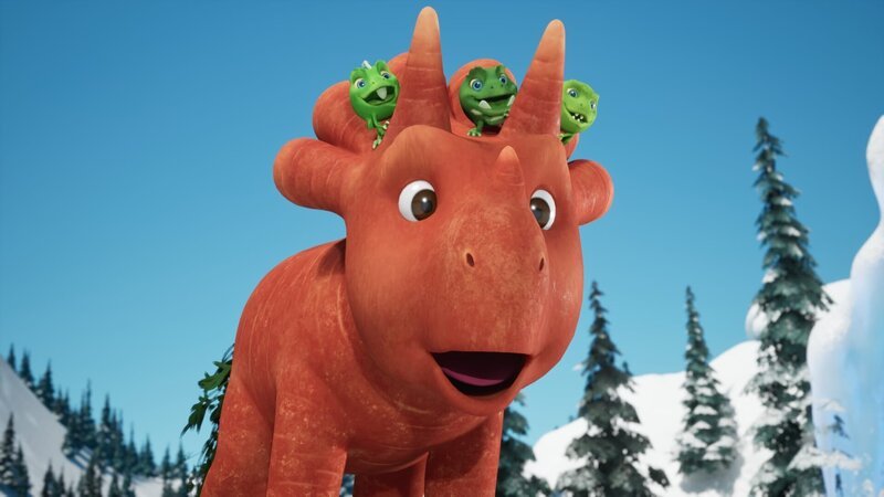 Was Ginger und ihre Erbsen-Freunde im Schnee erleben, ist atemberaubend. – Bild: ZDF und Cheeky Little Media