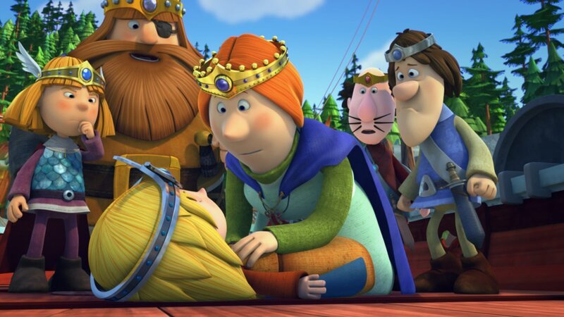 Ylvi spielt Balder. Und Balder scheint vergiftet worden zu sein. Von wem wohl? – Bild: ZDF und studio100media