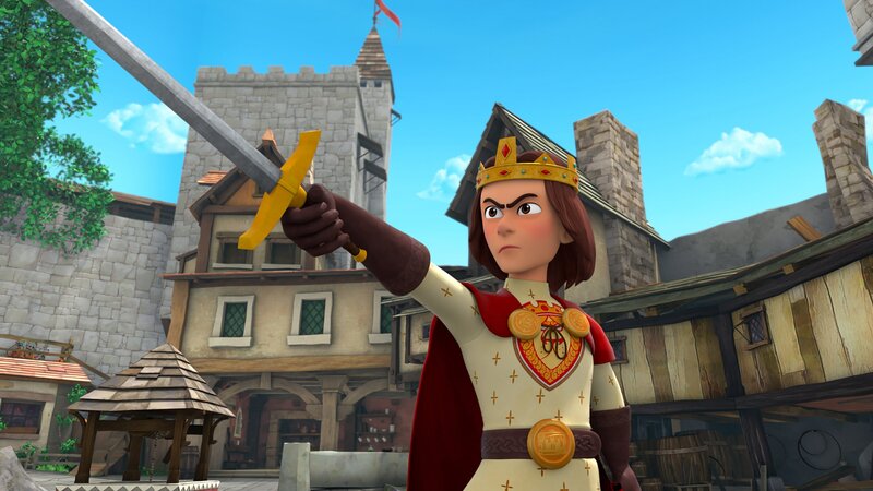 König Richard muss um seinen Thron kämpfen; er will nicht zulassen, dass ein anderer diesen besteigt. – Bild: ZDF/​Method Animation/​ZDF Studios