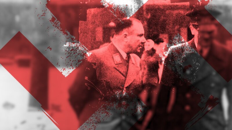 Martin Bormann – Hitlers Privatsekretär. Im Hintergrund zieht er die Fäden, kontrolliert den Zugang zum Diktator. Der notorische Schürzenjäger wird nach dem Krieg zum meistgesuchten Deutschen. – Bild: ZDF