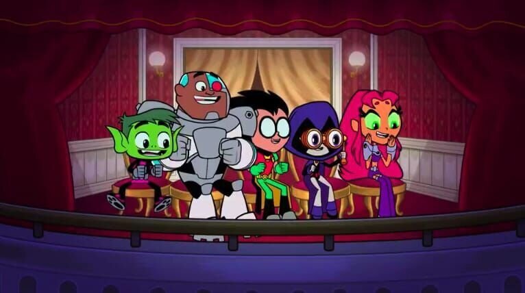 v.li.: Beast Boy, Cyborg, Robin, Raven, Starfire – Bild: The Cartoon Network, Inc. A Time Warner Company