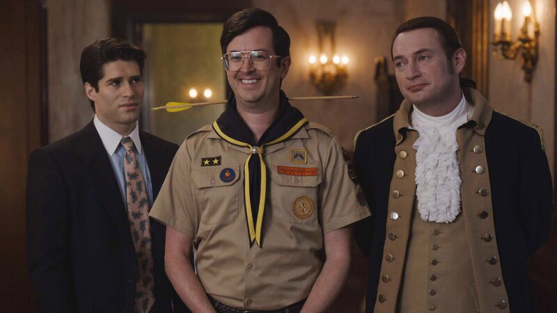 v.li.: Trevor (Asher Grodman), Pete (Richie Moriarty) und Isaac (Brandon Scott Jones) – Bild: Best Possible Screen Grab /​ CBS /​ CBS ENTERTAINMENT /​ CBS Broadcasting Inc.