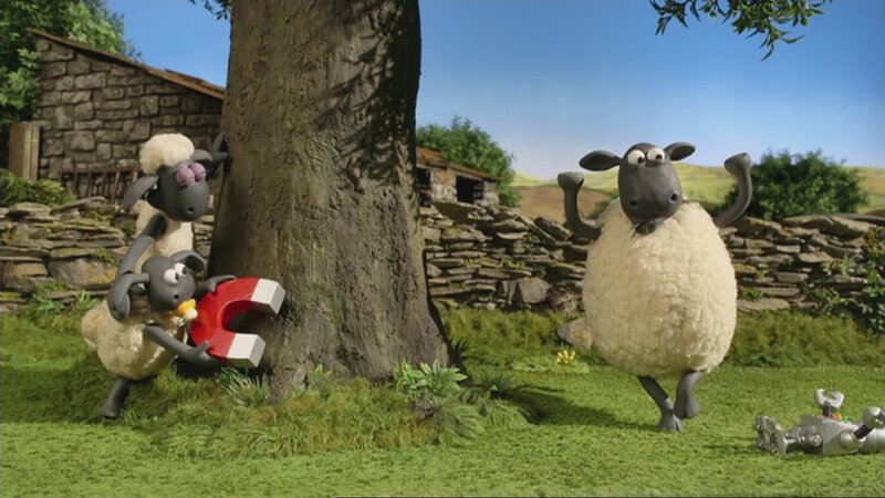 Ein ungebetener Gast hat sich unter die Schafe gemischt. – Bild: KiKA