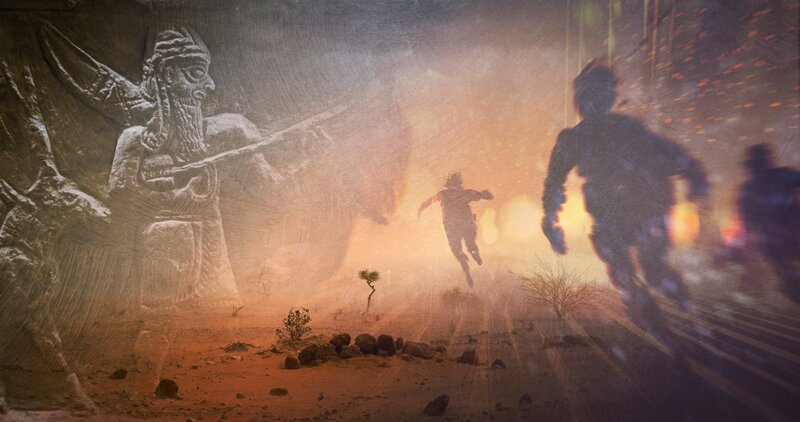 Symbolbild: Vor etwa 4000 vor Christus bricht das Großreich Akkad zusammen. – Bild: ZDF und Tobias Lenz