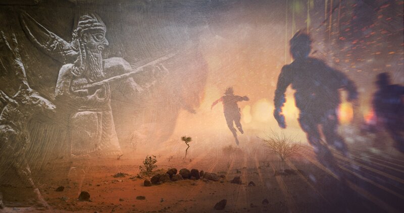 Symbolbild: Vor etwa 4000 vor Christus bricht das Großreich Akkad zusammen. – Bild: ZDF und Tobias Lenz