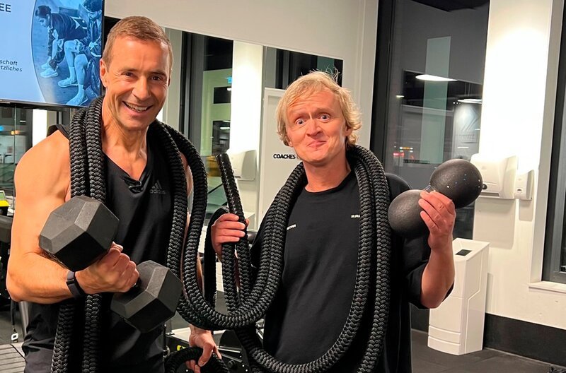 v.li.: Kai Pflaume und Pierre M. Krause – Bild: SWR/​dibido /​ ZDF