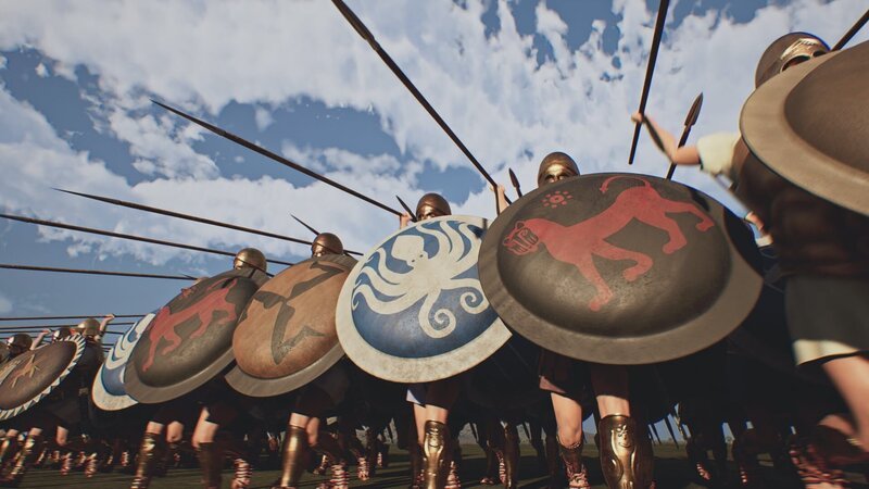 In der Schlacht bei Marathon gelingt es dem kleinen Heer der Athener, den Angriff der persischen Armee von König Dareios I. abzuwehren. – Bild: ZDF und Pernel Media