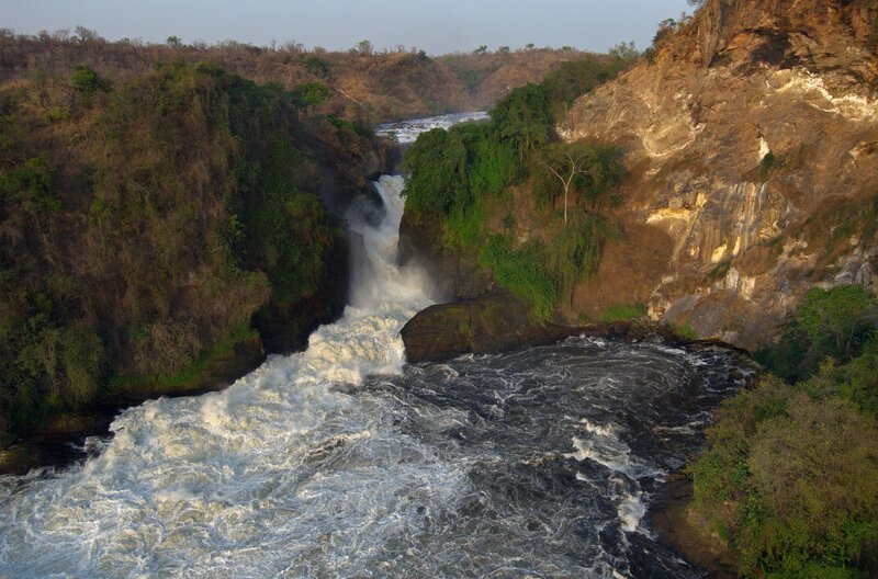 Stromschnellen bei den Murchison-Falls im Murchison-Falls-Nationalpark. – Bild: NDR/​NDR Naturfilm/​Doclights GmbH/​TERRA MATER/​Harald Pokieser