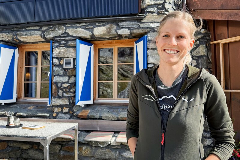 SRF bi de Lüt – Hüttengeschichten; Hüttenwartin Petra Betschart – Bild: SRF1