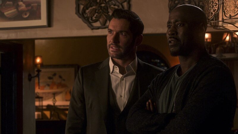 Lucifer (Tom Ellis, l.); Amenadiel (DB Woodside, r.) – Bild: ATV2