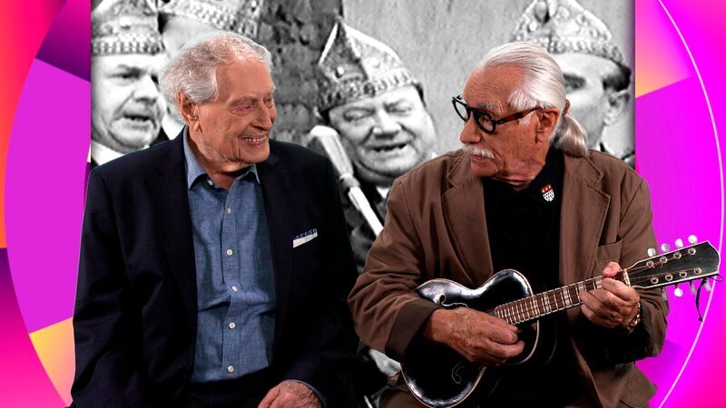 Große Hits, große Gefühle und große Erinnerungen: Prominente Gäste präsentieren am 11.11. die ganz persönlichen Karnevalslieder ihres Lebens. Lieder, mit denen sie persönliche Erlebnisse verbinden, die sie in ihr Herz geschlossen haben. Denn im Fastelovend hat jeder seine ganz persönliche Hitparade: Gemeinsam vor der Kamera treten die Karnevalslegenden Hans Süper (r) und Ludwig Sebus (l), der gerade seinen 96ten Geburtstag feierte, auf. – Bild: WDR Große Hits, große Gefühle und große Erinnerungen: Prominente Gäste präsentieren am 11.11. die ganz persönlichen Karnevalslieder ihres Lebens. Lieder, mit denen sie persönliche Erlebnisse verbinden, die sie in ihr Herz geschlossen haben. Denn im Fastelovend hat jeder seine ganz persönliche Hitparade: Gemeinsam vor der Kamera treten die Karnevalslegenden Hans Süper (r) und Ludwig Sebus (l), der gerade seinen 96ten Geburtstag feierte, auf. – Bild: WDR