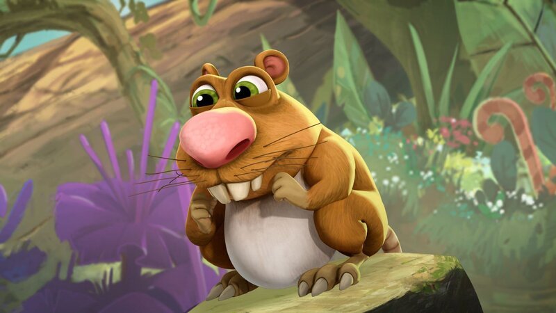 Rugo hofft, dass der Schatz etwas zu Essen ist und schließt sich der Meute an. – Bild: SUPER RTL