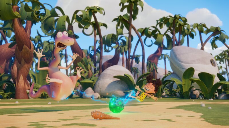 Lucy und Minus Drei hätten besser nicht den Meteoriten angefasst. – Bild: M.A.R.K.13 /​ TRIKK17 /​ ZD /​ ZDF /​ TRI /​ Fabrique d’image