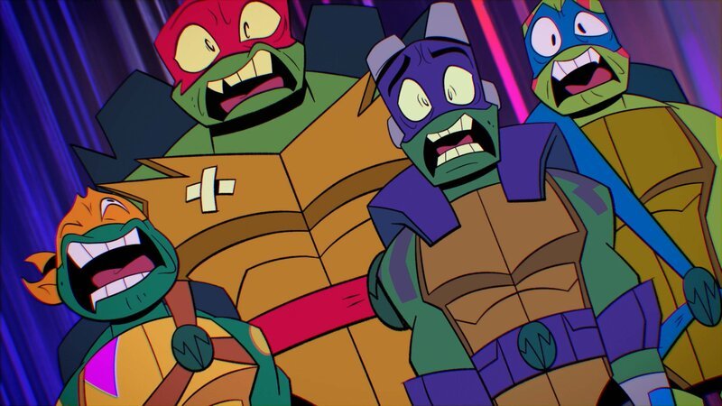 v.li.: Michelangelo, Raphael, Donatello, Leonardo – Bild: Paramount