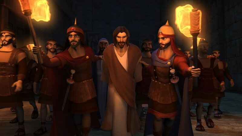 Jesus wird abgeführt – Bild: Bibel TV