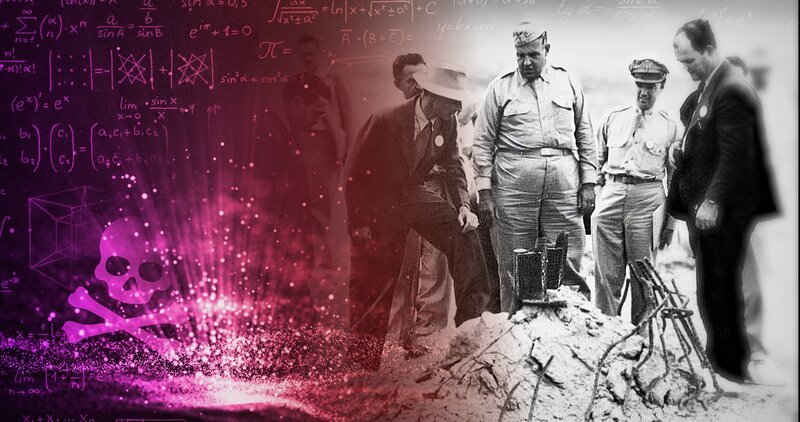 Führende Wissenschaftler werden in den 1940er-Jahren nach Los Alamos, New Mexico, zu einem eiligen Projekt berufen. Ihre Aufgabe: die Kernenergie als Waffe nutzbar zu machen. – Bild: ZDF und Tobias Lenz, Autorenkombinat