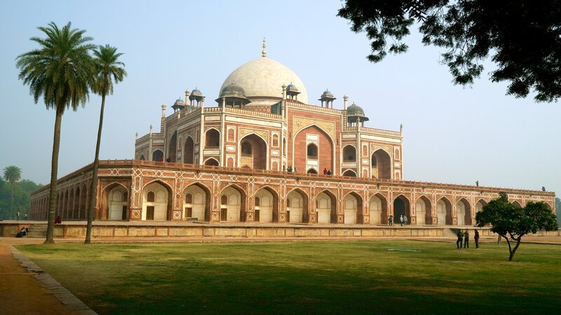 Das Grabmal des Mogulherrschers Humayun in Delhi war ein Vorbild für das Taj Mahal. – Bild: 3sat