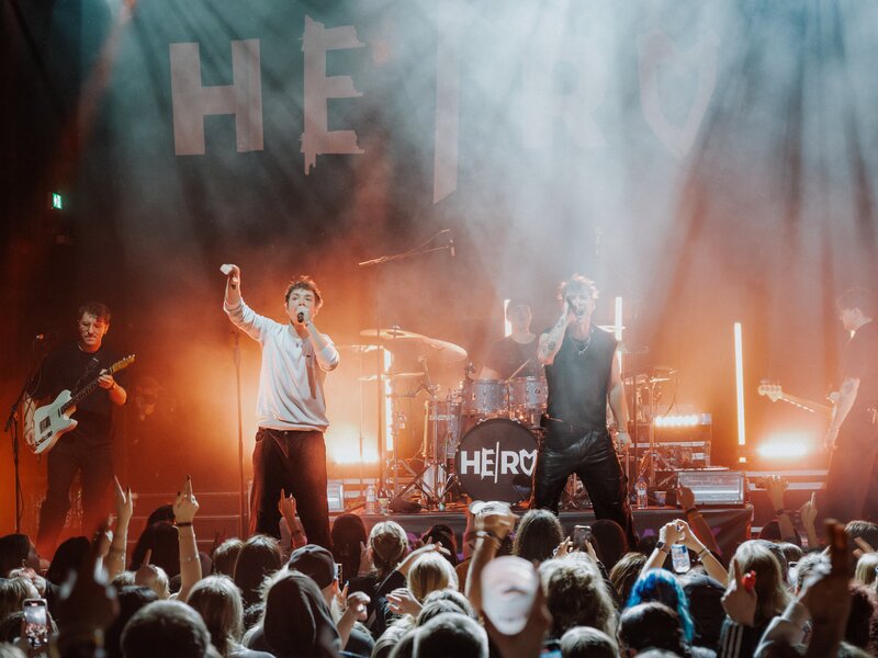 Heiko und Roman Lochmann beim Abschlusskonzert der Tour in Berlin – Bild: ZDF und Anton Roentz