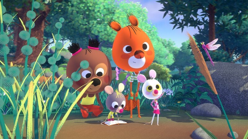 Die Mäuse Hortensia und Polka wissen viel über den heimischen Wald. – Bild: hr/​MIAM! Animation