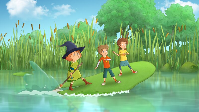 Petronella und ihre Freunde gehen auf Kaperfahrt. – Bild: ZDF und Akkord Film /​ Bastei Lübbe AG