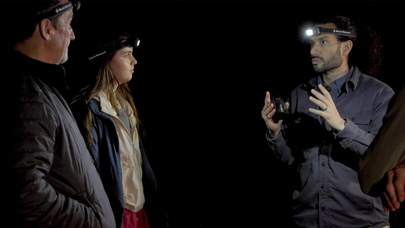 L – R: Chris Bledsoe Sr., Emily Holloway, Andy Bustamante – Bild: uklib /​ THE HISTORY CHANNEL /​ Hearst Networks