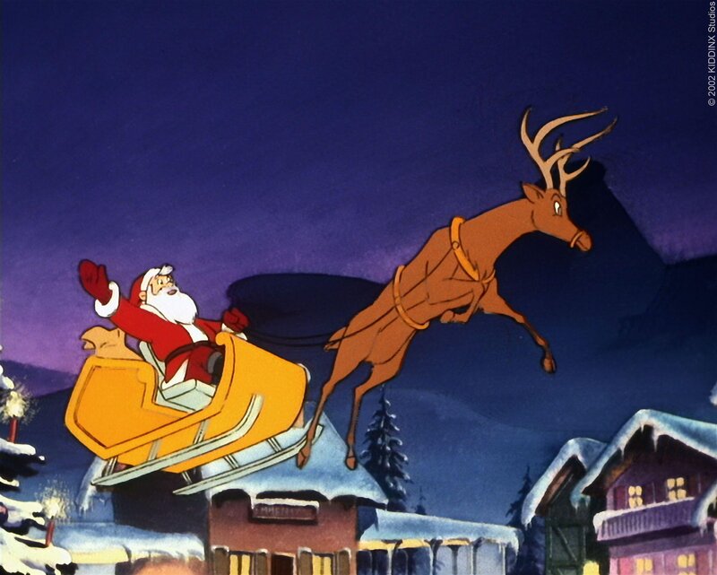 Der Weihnachtsmann ist in Eile. Zwei Tage vor Weihnachten müssen noch die letzten Geschenke verteilt werden. – Bild: Super RTL