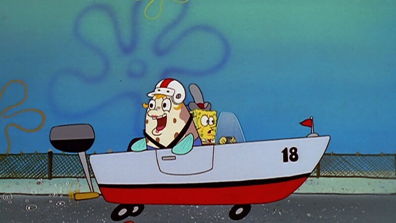 L-R: Mrs. Puff, SpongeBob – Bild: ViacomCBS