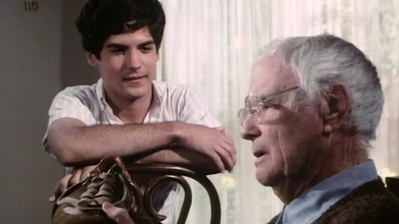 Die richtige Entscheidung: Matt (Matthew Labyorteaux) mit Groﬂvater Harryn (Lew Ayres) (v.l.) – Bild: Bibel TV