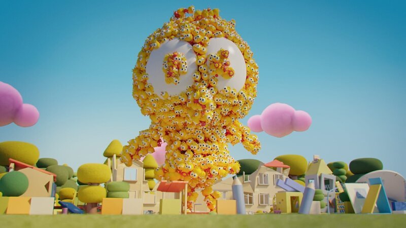 Die Karla-Doppelgängerinnen geraten außer Kontrolle und formieren sich zu einer gigantischen Riesen-Karla. – Bild: ZDF/​DR, Sparre Production, GODO Films