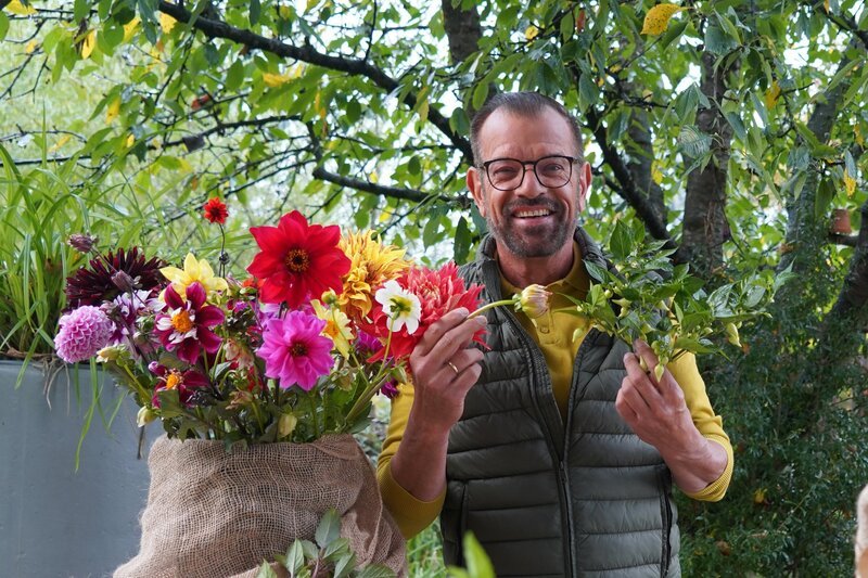 Von der Dahlie bis zur Kartoffel: Karl Ploberger widmet sich einer Reihe von Pflanzen, die aus Südamerika sowie Mexiko stammen. – Bild: Leopold Mayrhofer/​Natur im Garten