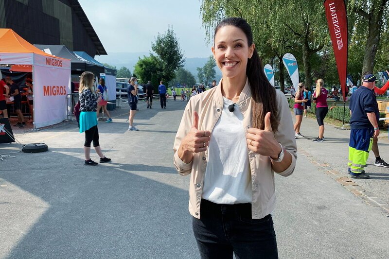 Jetzt oder nie Kiki Maeder am Greifenseelauf 2020 SRF – Bild: SF2 Jetzt oder nie Kiki Maeder am Greifenseelauf 2020 SRF – Bild: SF2