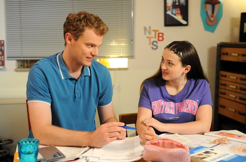 Philipp (Philipp Schneider, KLD) gibt Maja (Godiva Adela) eine Probenachhilfestunde. – Bild: BR/​Marco Orlando Pichler