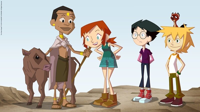 Das Green Team trifft einen Hirtenjungen. – Bild: KiKA/​Gaumont-Alphanim